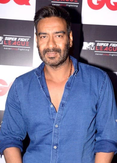 Portrait of the actor Ajay Devgn