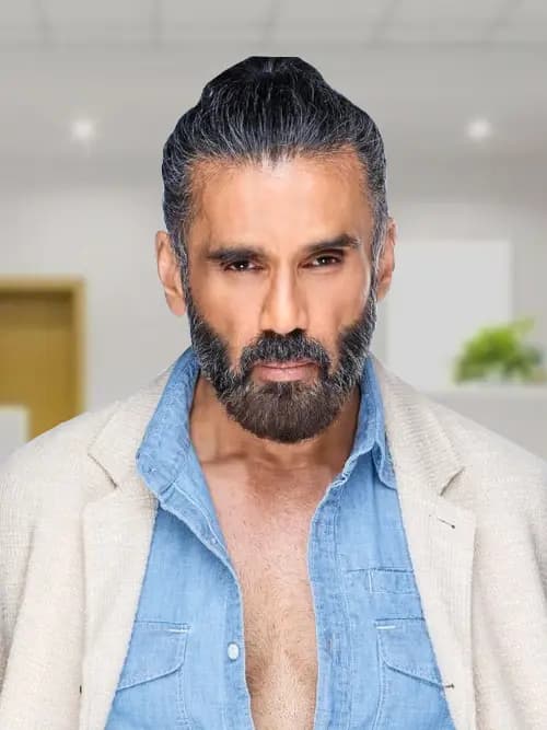 Portrait of the actor Suniel Shetty
